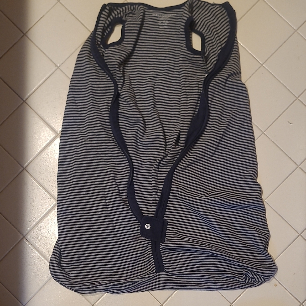 Burt's Bees Baby Navy and White Striped Top